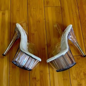 Clear 7” Pleaser Heels